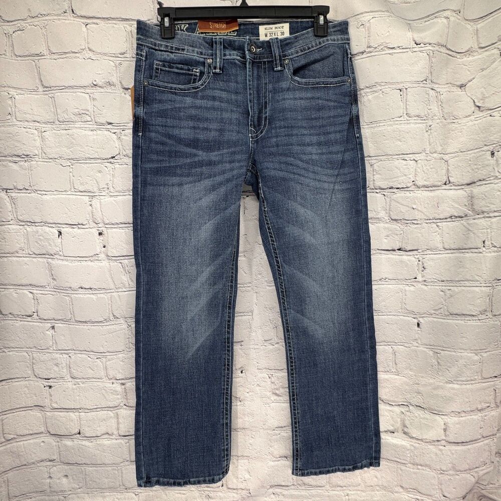 NWT Axel Jeans Men's 32X30 (Actual 34"x30") Blue Slim Boot